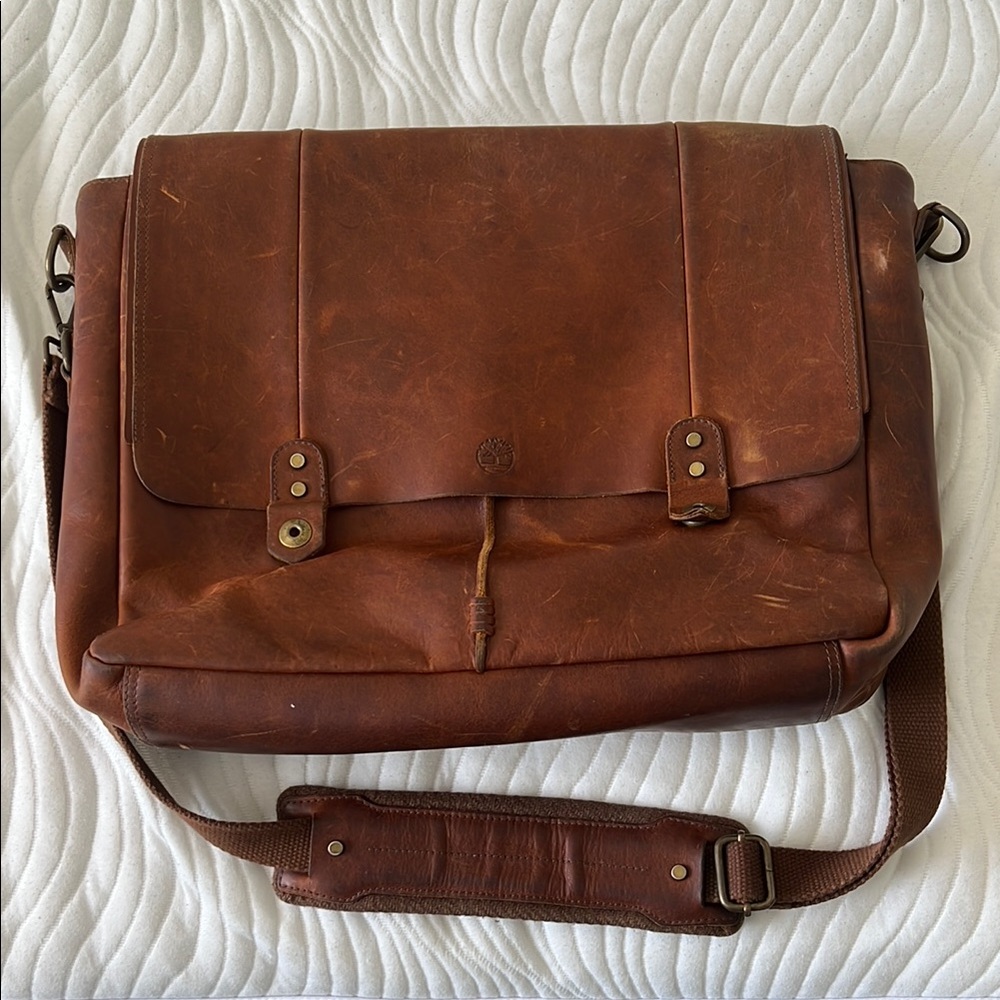 Timberland Messenger Leather Bag